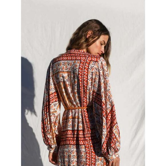 Jen’s Pirate Booty Boho Roma La Perouse Dress in Roma Gold Size Medium - Picture 5 of 13